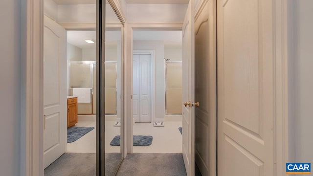 2273 Bloomer Springs Rd, Mcgaheysville, VA 22840 - hallway featuring carpet flooring