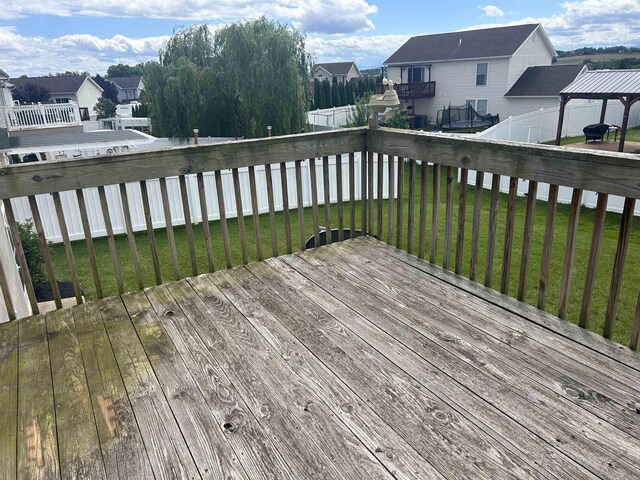 135 Clara Ct, Harrisonburg, VA 22802 - deck featuring a residential view