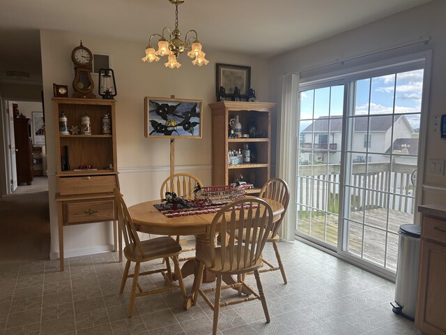 135 Clara Ct, Harrisonburg, VA 22802 - dining space with plenty of natural light and a chandelier