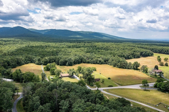 1655 Howardsville Tpke, Stuarts Draft, VA 24477 - aerial view featuring a wooded view, a rural view, and a mountain view