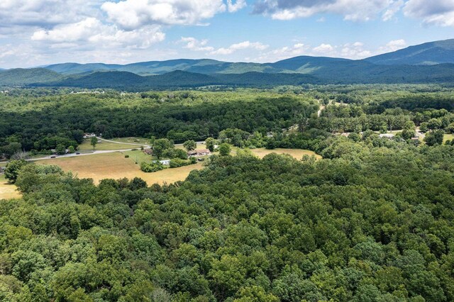 1655 Howardsville Tpke, Stuarts Draft, VA 24477 - drone / aerial view featuring a mountain view and a forest view