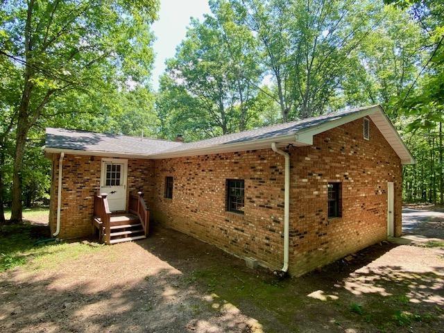1655 Howardsville Tpke, Stuarts Draft, VA 24477 - rear view of house with brick siding
