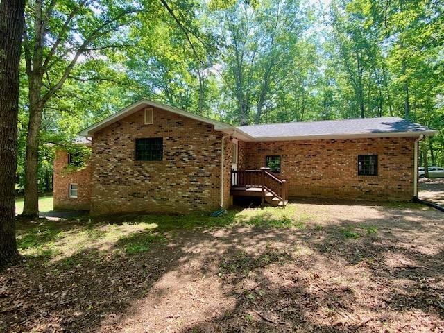 1655 Howardsville Tpke, Stuarts Draft, VA 24477 - rear view of property with brick siding