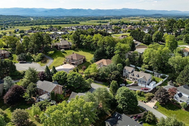 3953 Cavalry Ln, Penn Laird, VA 22846 - aerial view of property and surrounding area featuring nearby suburban area and mountains