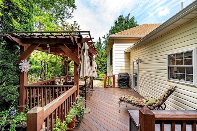 3953 Cavalry Ln, Penn Laird, VA 22846 - wooden deck featuring grilling area