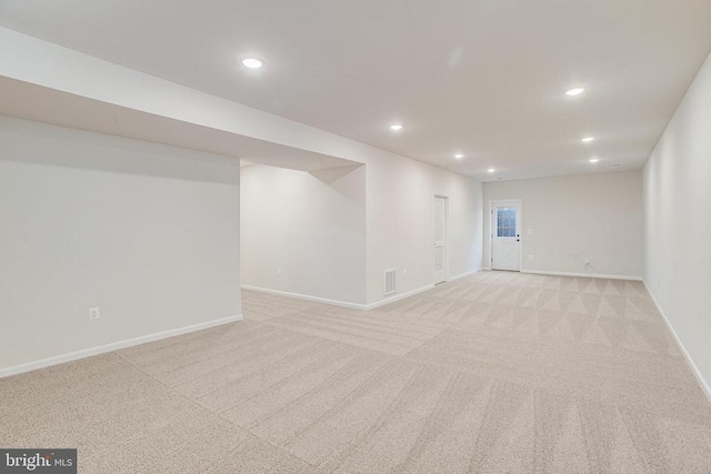 35607 Pine Needle Ln, Locust Grove, VA 22508 - empty room with recessed lighting, light carpet, and baseboards