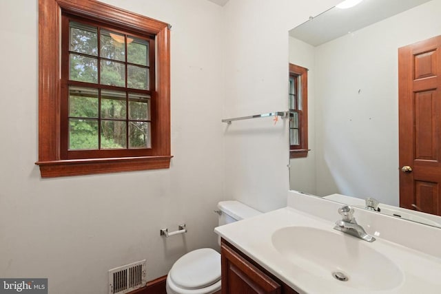  - bathroom with toilet and vanity