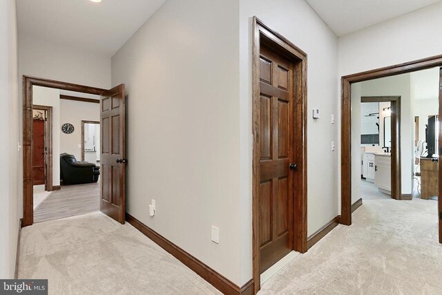  - hall with light colored carpet