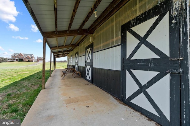 view of stable