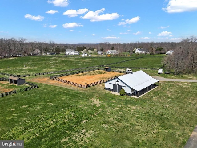overview of rural landscape featuring agricultural land