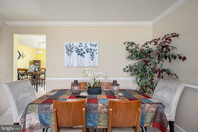 7207 Finch Ln, Fredericksburg, VA 22407 - dining area with ornamental molding and baseboards