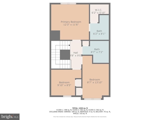7207 Finch Ln, Fredericksburg, VA 22407 - property floor plan