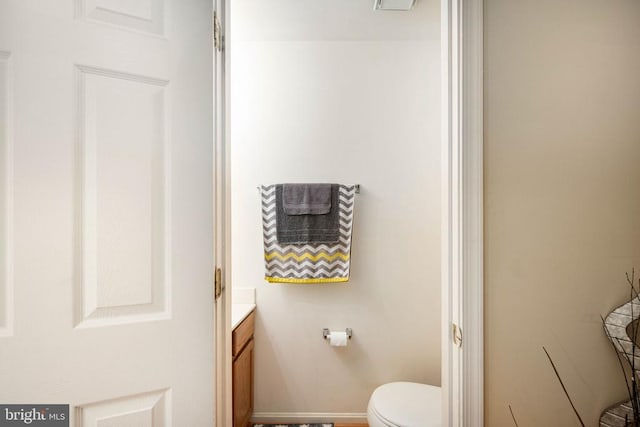 7207 Finch Ln, Fredericksburg, VA 22407 - bathroom featuring vanity and toilet