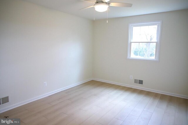 377 Cleveland St, Warrenton, VA 20186 - spare room with ceiling fan and wood finished floors