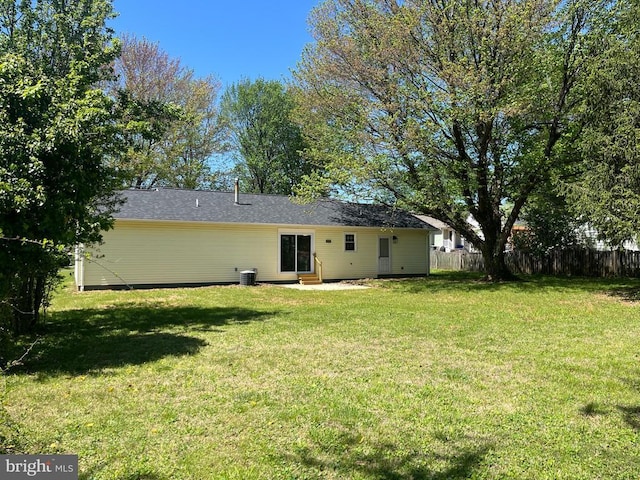 377 Cleveland St, Warrenton, VA 20186 - back of property featuring entry steps and cooling unit