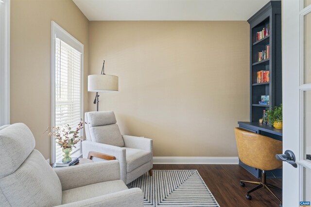 4017 Marie Curie Ct, Charlottesville, VA 22902 - office space with dark wood-type flooring and baseboards
