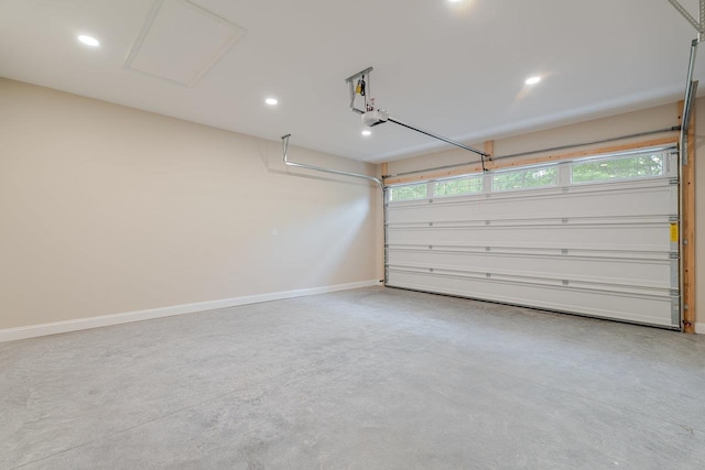 1101 Aspen Ave Unit 1101, Grottoes, VA 24441 - garage with a garage door opener, baseboards, and recessed lighting