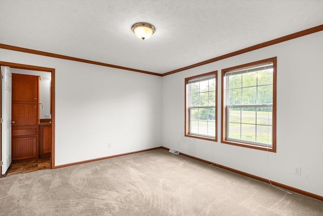 4767 Ox Rd S, Edinburg, VA 22824 - spare room featuring light colored carpet and crown molding
