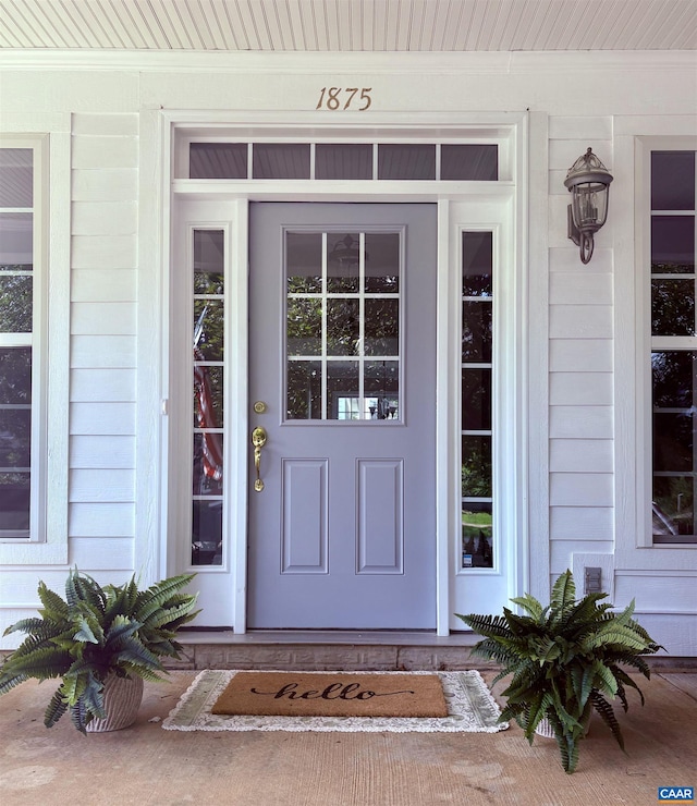 1875 Clay Dr, Crozet, VA 22932 - entrance to property featuring a porch