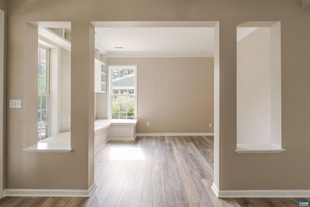 1875 Clay Dr, Crozet, VA 22932 - hall with ornamental molding and light wood finished floors