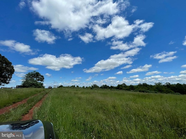 view of landscape featuring a rural view