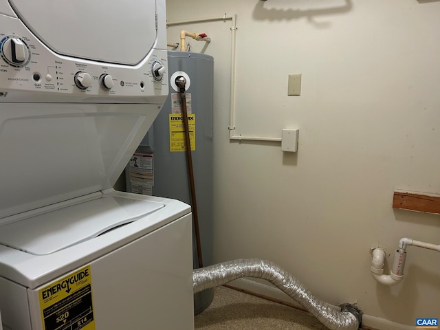 125 Turtle Creek Rd Unit 9, Charlottesville, VA 22901 - laundry room with estacked washer and dryer and baseboards