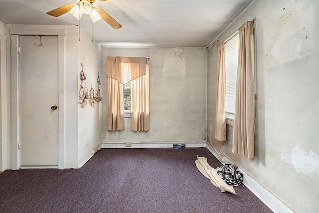 267 Shiloh Ave, Waynesboro, VA 22980 - unfurnished bedroom featuring multiple windows, carpet flooring, and a ceiling fan