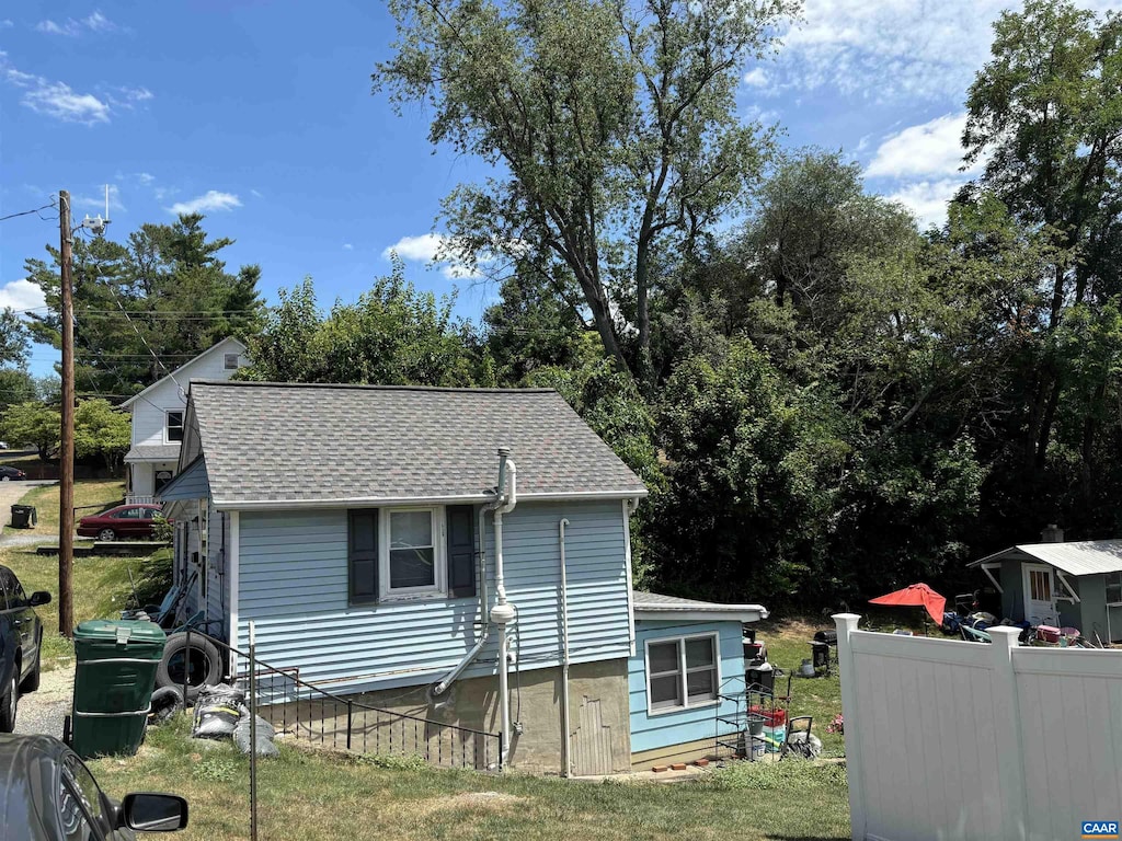 616 Dewitt St, Waynesboro, VA 22980 - exterior space featuring fence and a shingled roof