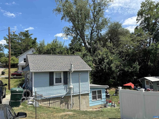 616 Dewitt St, Waynesboro, VA 22980 - exterior space featuring fence and a shingled roof