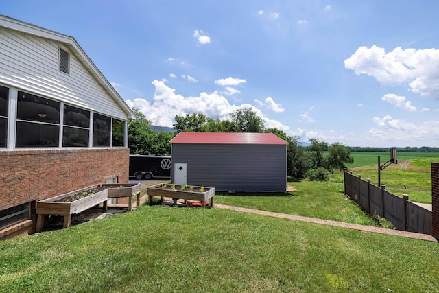 5226 Dogwood Dr, Mount Jackson, VA 22842 - view of yard with a garden and a storage unit
