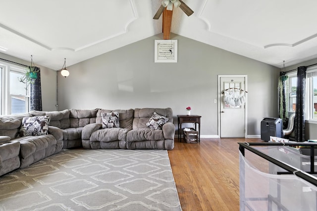 5226 Dogwood Dr, Mount Jackson, VA 22842 - living room featuring a ceiling fan and light wood-style floors