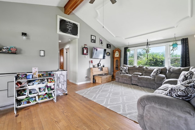 5226 Dogwood Dr, Mount Jackson, VA 22842 - living room featuring light wood-type flooring and ceiling fan