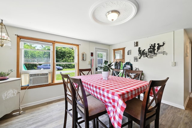 5226 Dogwood Dr, Mount Jackson, VA 22842 - dining room featuring light wood-style floors, cooling unit, and healthy amount of natural light
