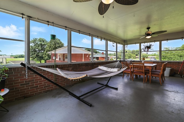 5226 Dogwood Dr, Mount Jackson, VA 22842 - sunroom / solarium featuring ceiling fan, outdoor dining area, and healthy amount of natural light