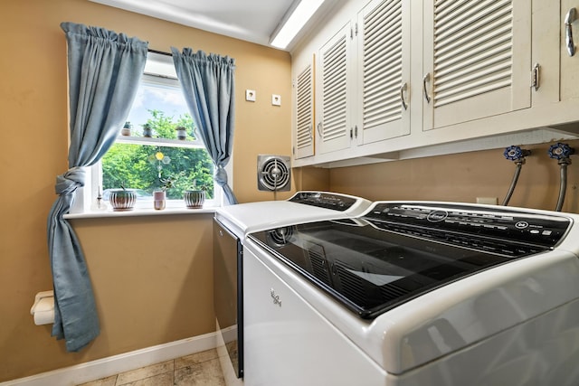5226 Dogwood Dr, Mount Jackson, VA 22842 - washroom with washing machine and dryer and cabinet space