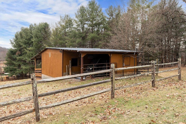 view of stable