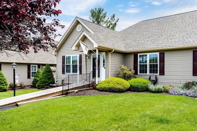 88 Ashleigh Dr, Waynesboro, VA 22980 - view of front of property featuring a shingled roof and a front lawn