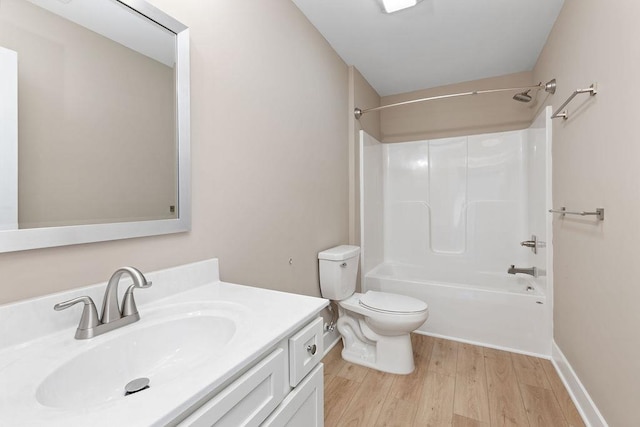 LOT154 Langley Dr, Waynesboro, VA 22980 - bathroom featuring wood finished floors, toilet, vanity, and tub / shower combination