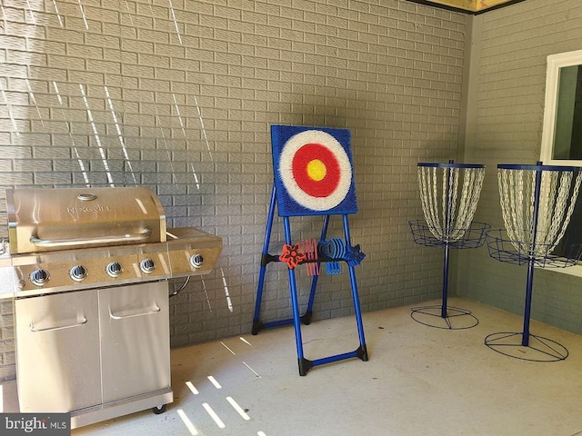 150 Winchester Trl, Mineral, VA 23117 - miscellaneous room with brick wall
