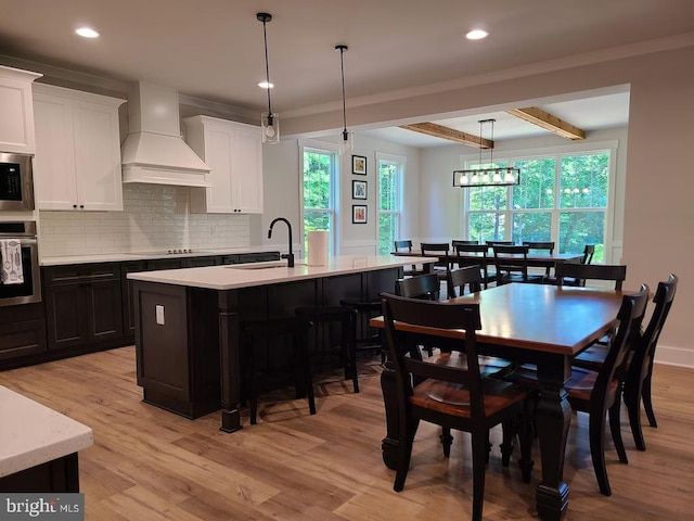 150 Winchester Trl, Mineral, VA 23117 - dining room featuring light wood finished floors and recessed lighting