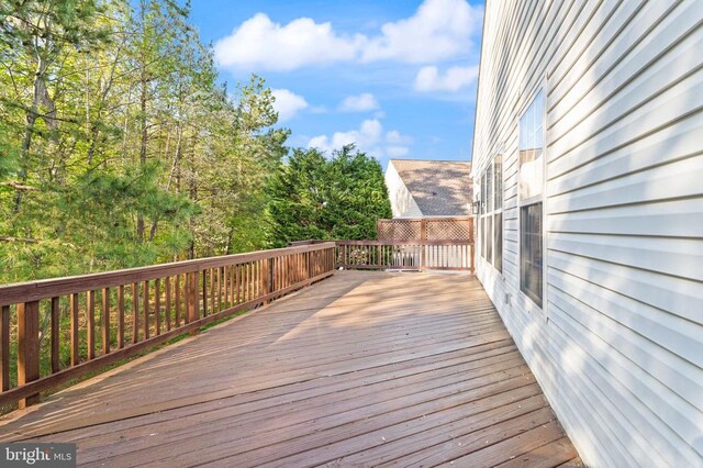  - view of wooden deck