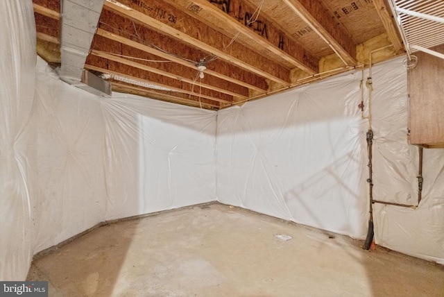  - view of unfinished below grade area