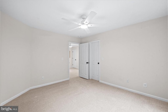 7924 Gold Leaf Cir, Spotsylvania, VA 22551 - unfurnished bedroom with light carpet and ceiling fan