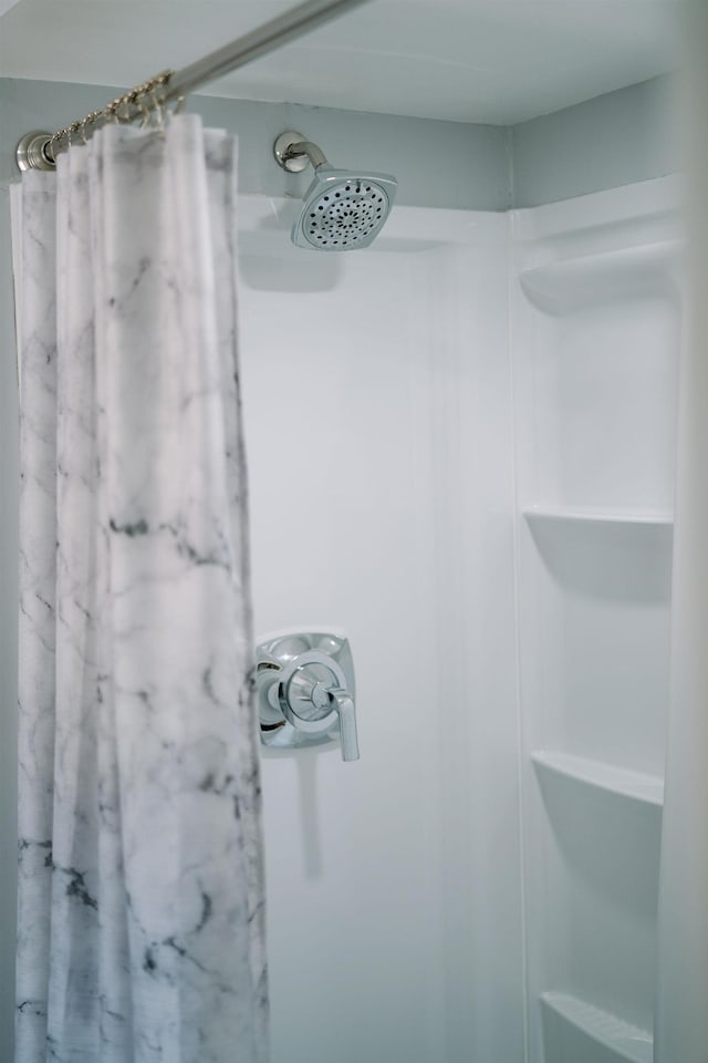 2003 Rinacas Corner Rd, Shenandoah, VA 22849 - bathroom view of a shower with shower curtain