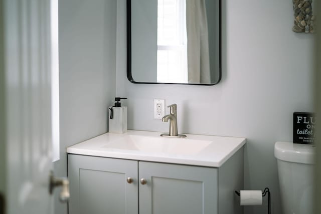 2003 Rinacas Corner Rd, Shenandoah, VA 22849 - half bathroom featuring vanity and toilet