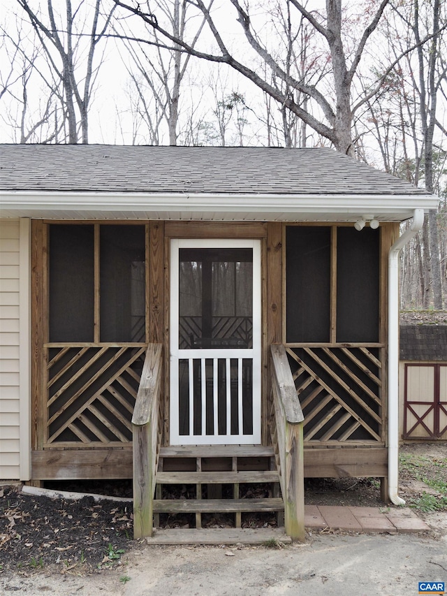 4646 Woods Edge Rd, Troy, VA 22974 - entrance to property with a shingled roof