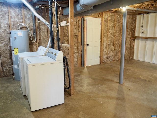 4646 Woods Edge Rd, Troy, VA 22974 - unfinished basement with washer and dryer and water heater