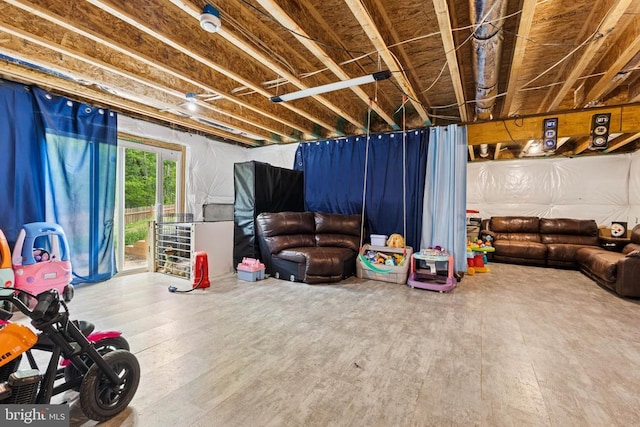 12929 Pipe Run Dr, Fredericksburg, VA 22407 - basement with wood finished floors