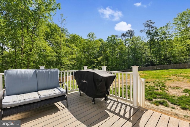 12929 Pipe Run Dr, Fredericksburg, VA 22407 - wooden terrace featuring area for grilling