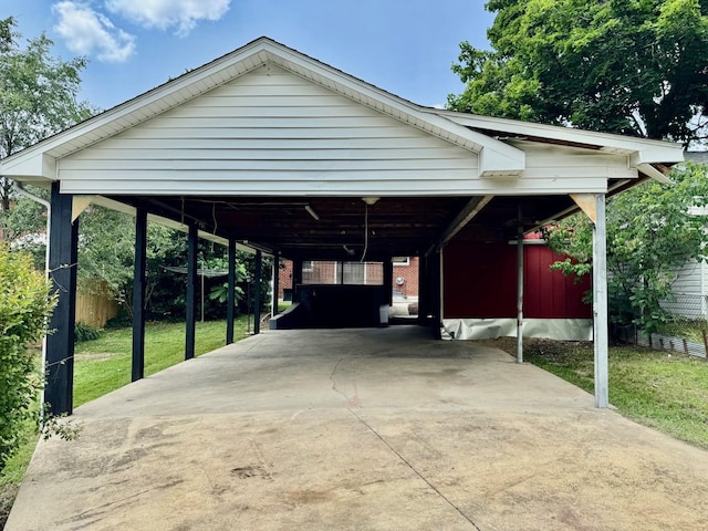 356 Florence Ave, Waynesboro, VA 22980 - view of parking featuring driveway and a carport